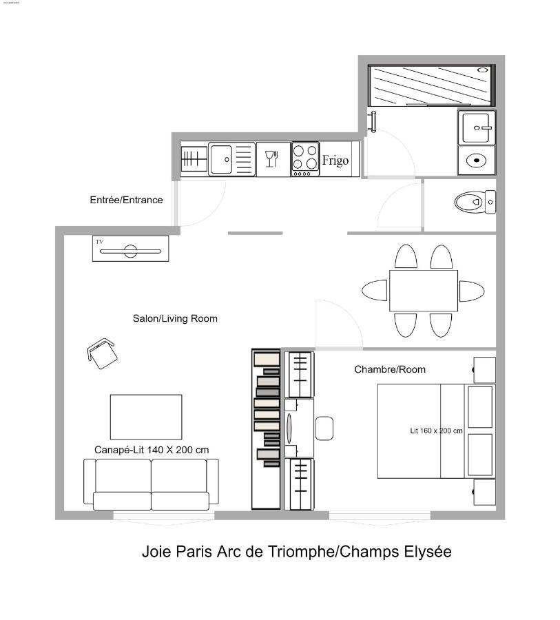 Joie Paris Arc De Triomphe - Champs Elysee المظهر الخارجي الصورة